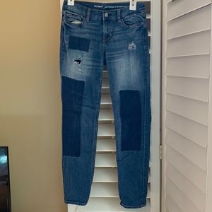 Old Navy Boyfriend Straight patched jeans